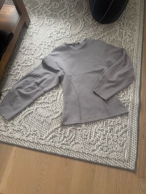 Zara Light Gray Crewneck Sweater